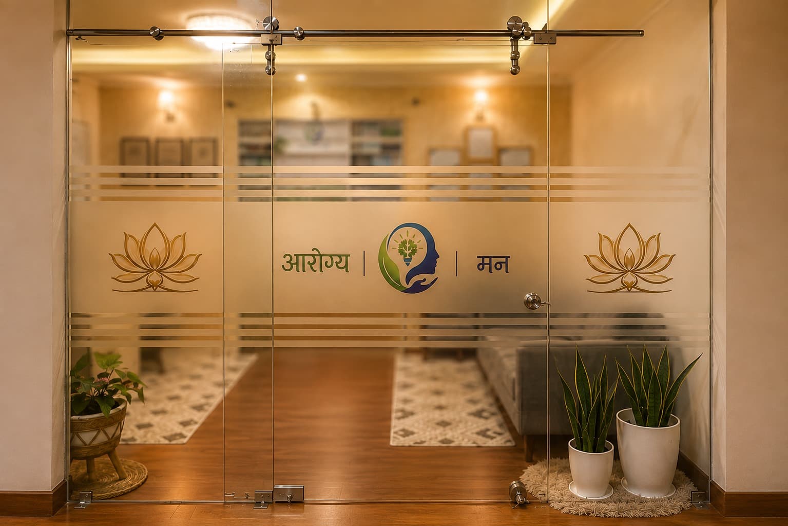 Main entrance of Aarogya Man Counselling & Wellness Center
